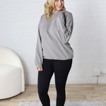 Gabi French Terry Sweatshirt with Pockets - Grey - FINAL SALE