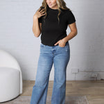 Galia Texture Knit Top - Black FINAL SALE