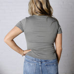 Galia Texture Knit Top - Sage