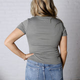 Galia Texture Knit Top - Sage
