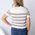 Gatewood Stripe Sweater by Z Supply - Light Oatmeal Heather