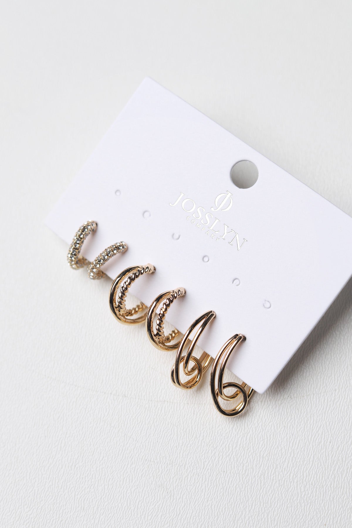 Georgina Trio Huggie Earring Set - Gold