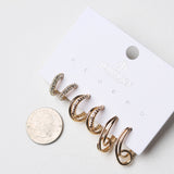 Georgina Trio Huggie Earring Set - Gold