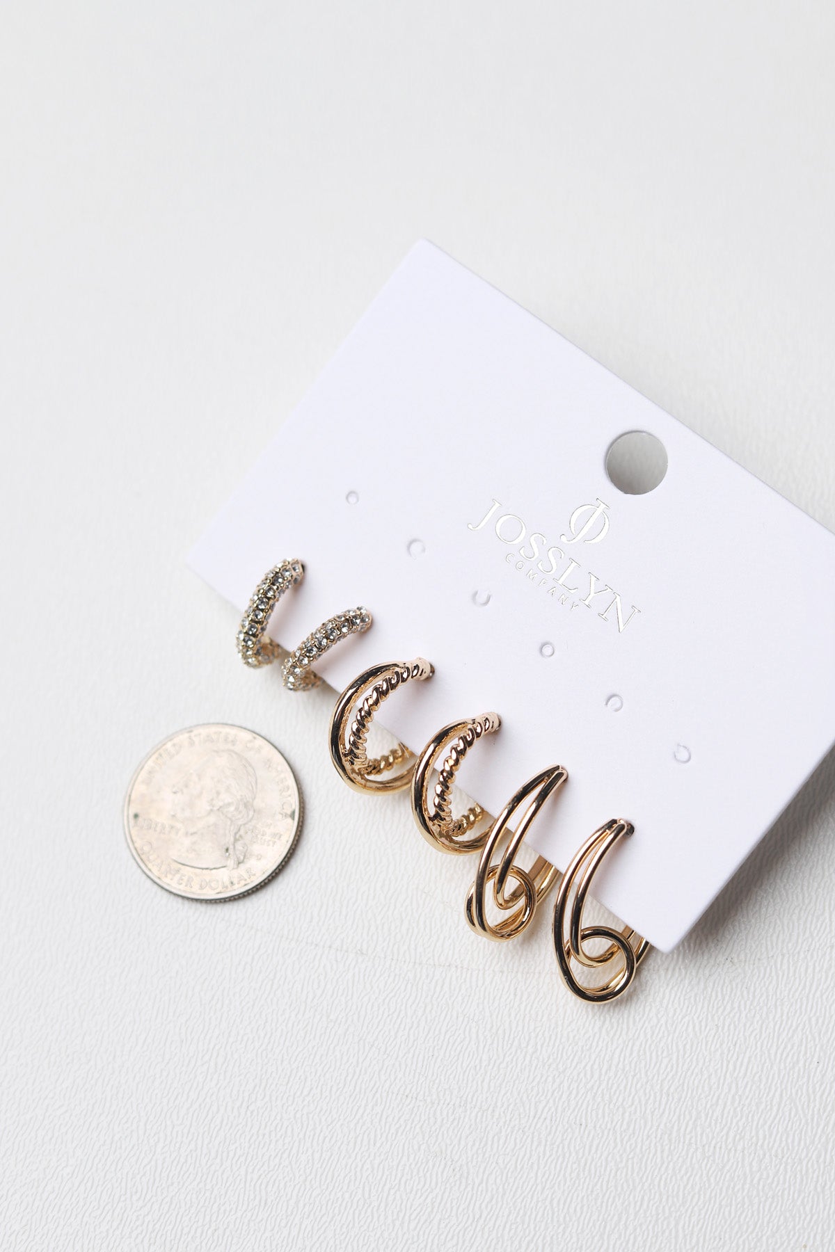 Georgina Trio Huggie Earring Set - Gold