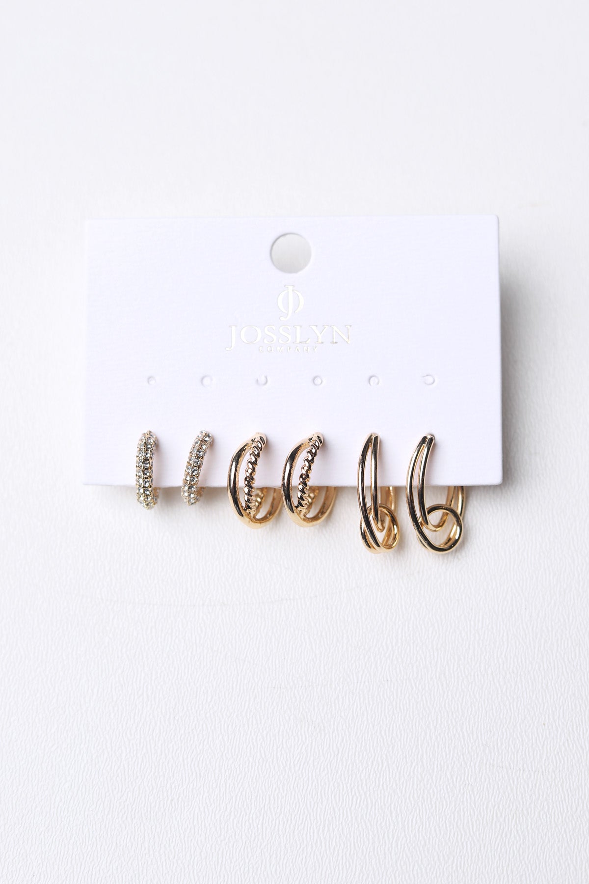 Georgina Trio Huggie Earring Set - Gold