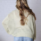 Gineva Balloon Sleeve Sweater - Apple Green