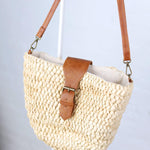 Gloria Seagrass Crossbody w/ Vegan Leather Accents