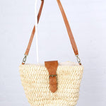 Gloria Seagrass Crossbody w/ Vegan Leather Accents