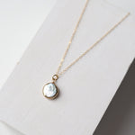 Gold Plated BIWA Mother of Pearl 14K Gold Filled Necklace - Baubles + Bobbies