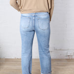 Greer Straight Crop Cuff Jeans - Risen Jeans