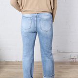Greer Straight Crop Cuff Jeans - Risen Jeans