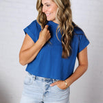 Greysen Short Sleeve Top - Classic Blue