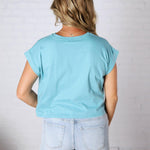 Greysen Short Sleeve Top - Dusty Teal