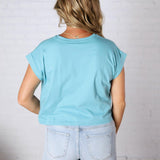 Greysen Short Sleeve Top - Dusty Teal