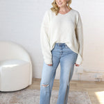 Grier Sequin Details Sweater - White - FINAL SALE