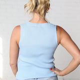 Gwyn Knit Tank - Sky