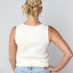 Gwyn Knit Tank - White