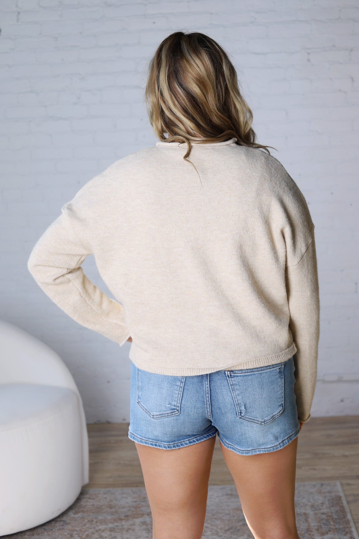 Haisley Button-Up Cardigan - Sand