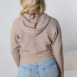 Haisley Hoodie Dolman Sweater - Stone