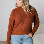 Haisley Hoodie Dolman Sweater - Toffee