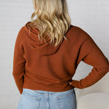 Haisley Hoodie Dolman Sweater - Toffee