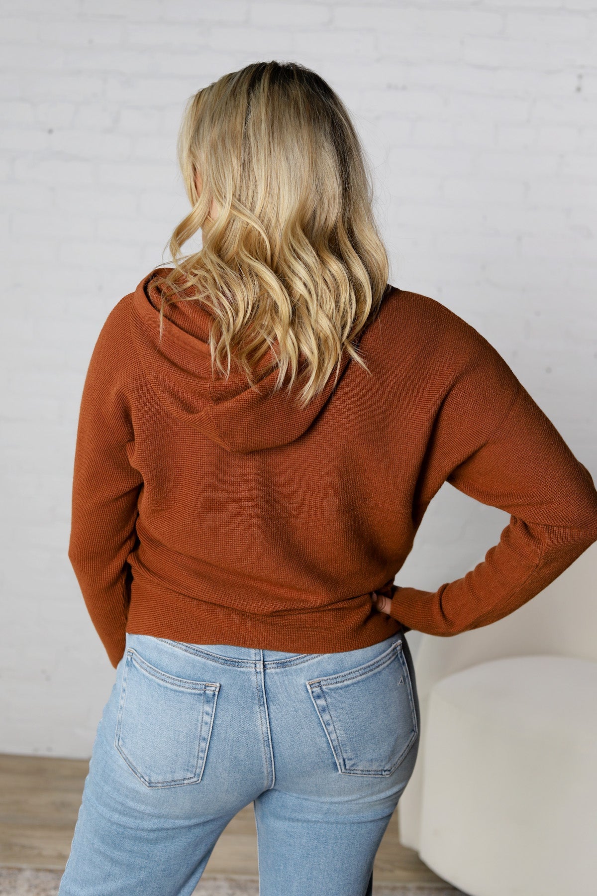 Haisley Hoodie Dolman Sweater - Toffee