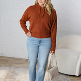 Haisley Hoodie Dolman Sweater - Toffee