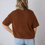Haisleyn Button-Up Cardigan - Choco