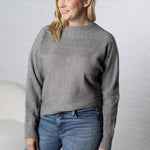 Halina Textured Sweater - Grey