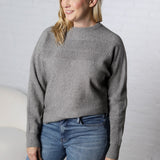 Halina Textured Sweater - Grey