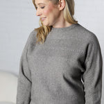 Halina Textured Sweater - Grey