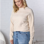 Halina Textured Sweater - Taupe