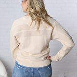 Halina Textured Sweater - Taupe