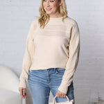 Halina Textured Sweater - Taupe