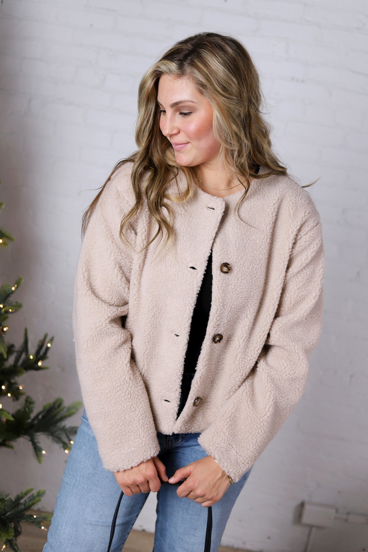 Haloa Sherpa Jacket - Oatmeal