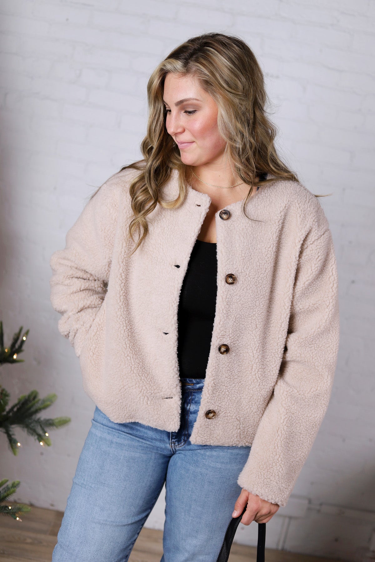 Haloa Sherpa Jacket - Oatmeal