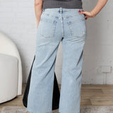 Harlea Ankle Wide Leg Denim - Electric Blue