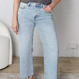 Harlea Ankle Wide Leg Denim - Electric Blue