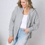 Harlow Stripe Oversized Button Down Shirt - Black