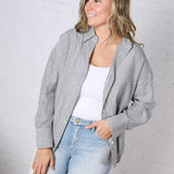 Harlow Stripe Oversized Button Down Shirt - Black