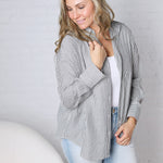 Harlow Stripe Oversized Button Down Shirt - Black