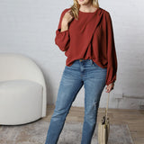 Harlowe Shoulder Shirring Detail Blouse