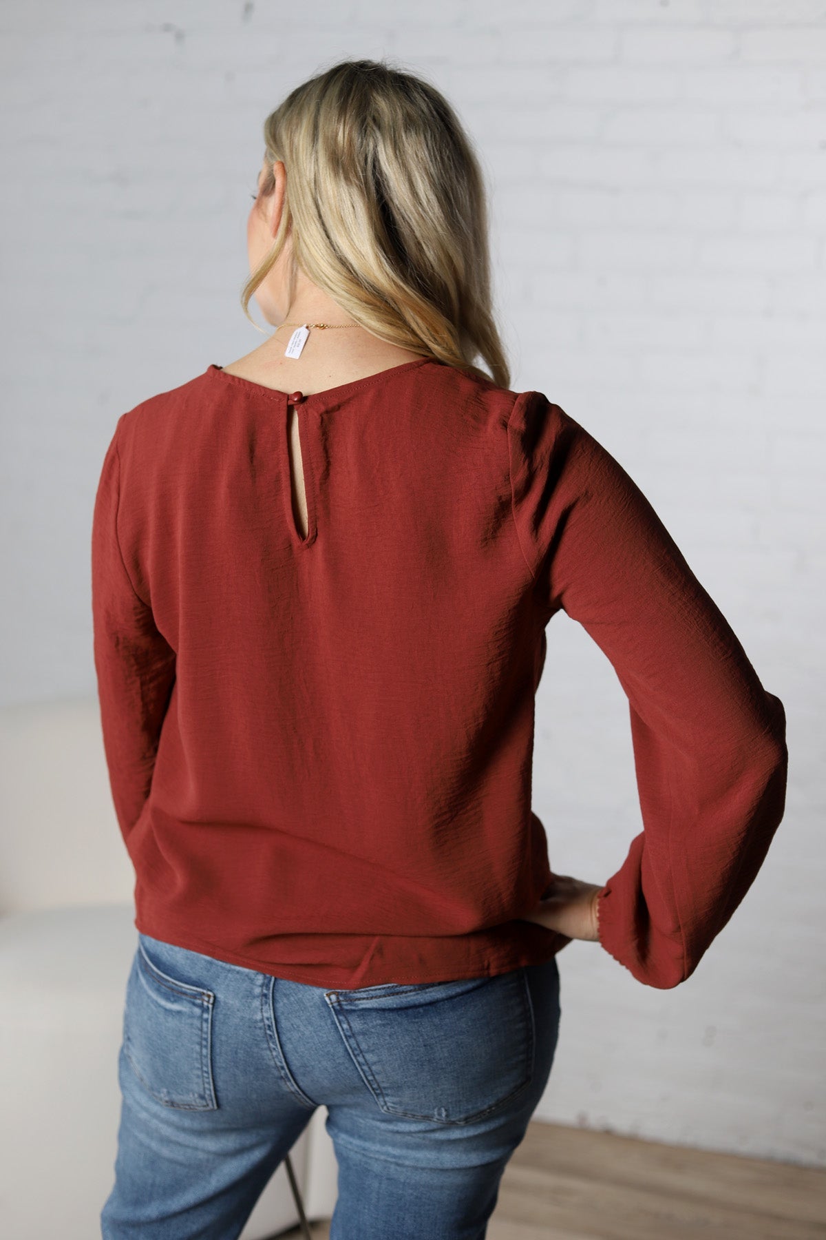 Harlowe Shoulder Shirring Detail Blouse