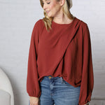 Harlowe Shoulder Shirring Detail Blouse