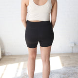 Harper Biker Shorts with Side Pockets - Black