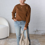 Harper Classic Fit Fleece Sweatshirt - Dust - FINAL SALE