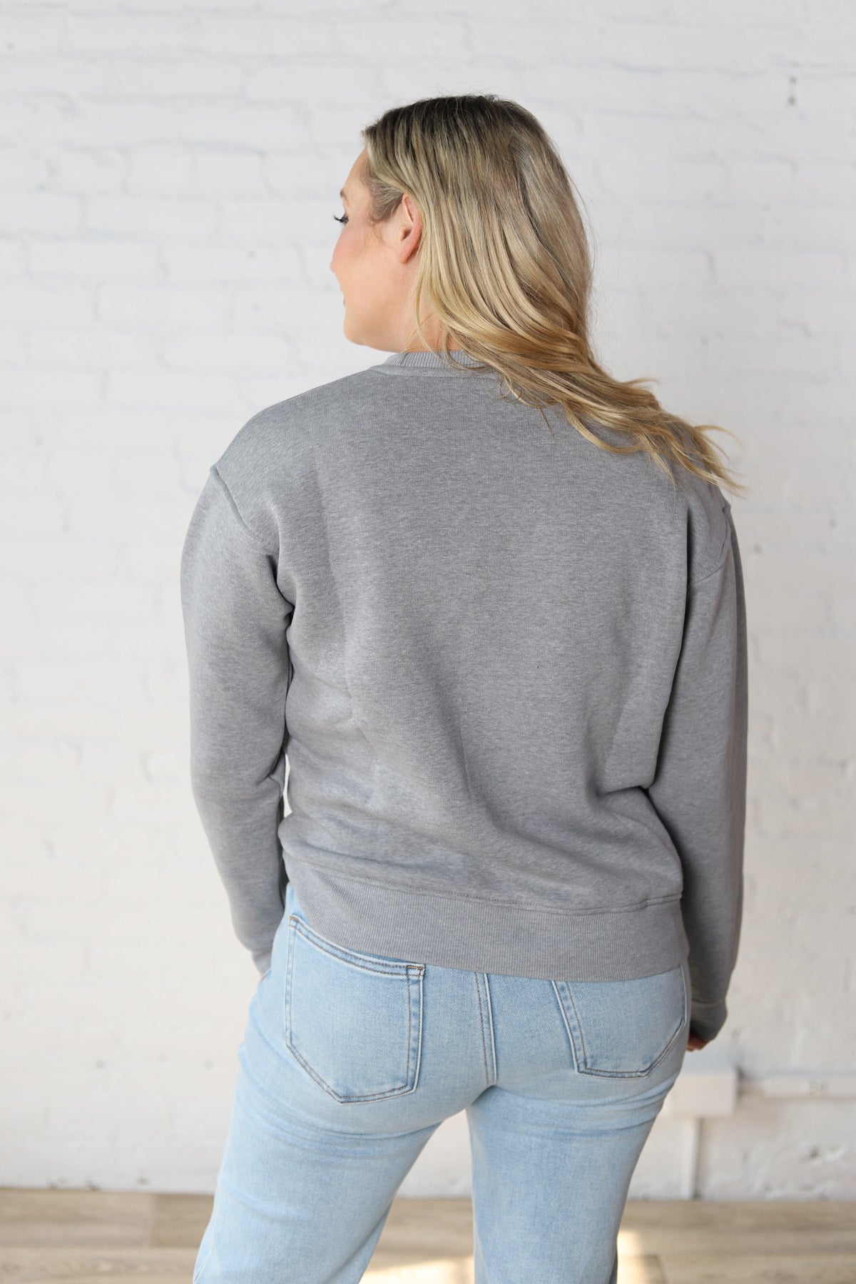 Harper Classic Fit Fleece Sweatshirt - Grey