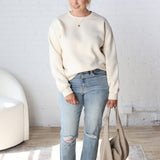 Harper Classic Fit Fleece Sweatshirt - Ivory