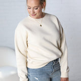 Harper Classic Fit Fleece Sweatshirt - Ivory