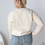 Harper Classic Fit Fleece Sweatshirt - Ivory